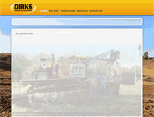 Tablet Screenshot of dirksdozing.com